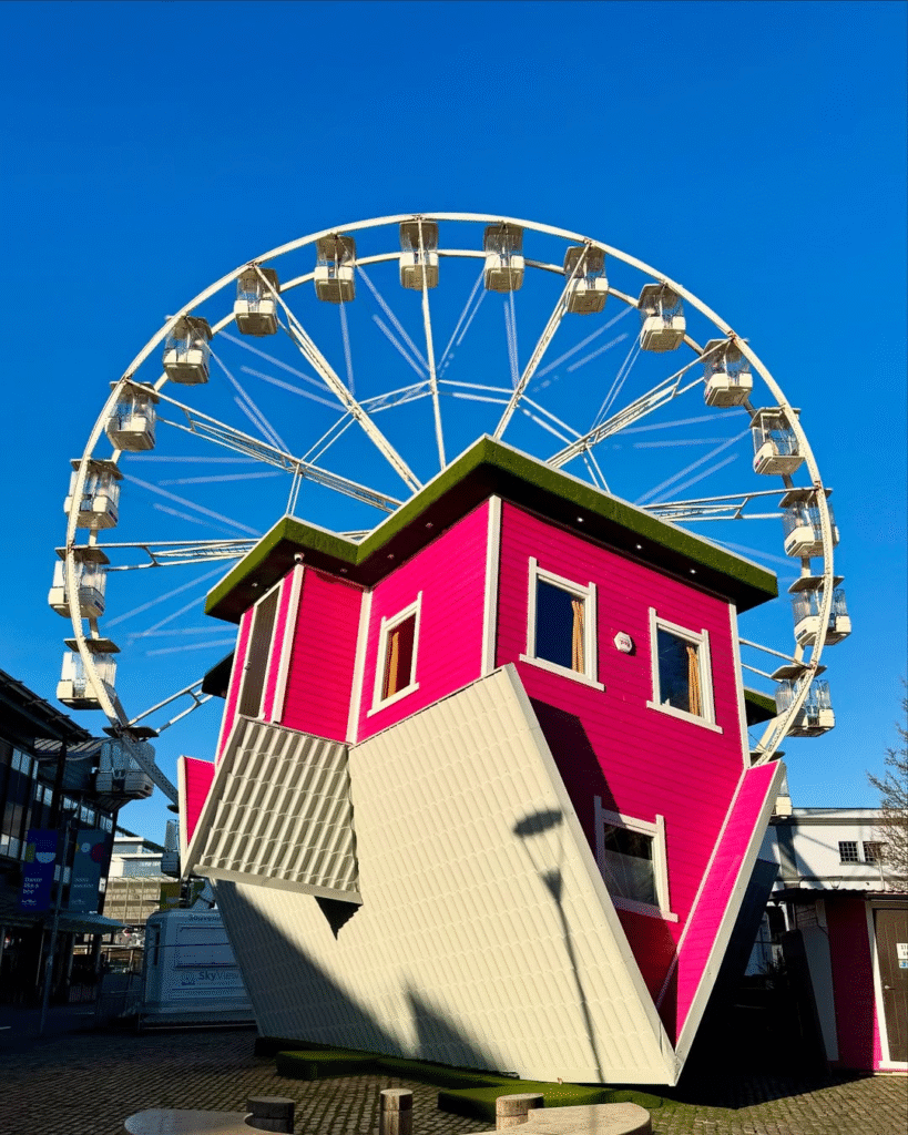 The ultimate day out at Bristol Aquarium and Upside Down House Bristol in Anchor Square!